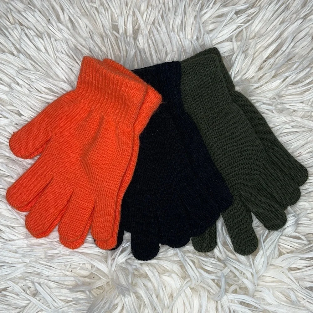 Boys Winter Gloves 3 Pack